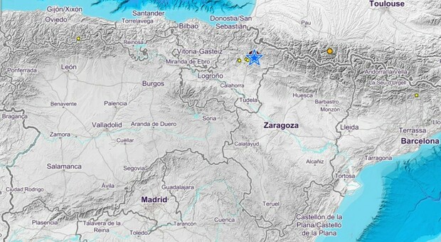 Spagna, sciame sismico in corso da oltre 48 ore: «Le due scosse più forti avvertite in cinque diverse regioni»