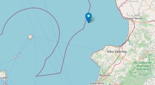 Terremoto in Calabria, scossa al largo di Lamezia e Vibo Valentia MAPPA