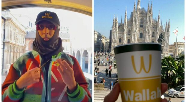 Ghali, concerto a sorpresa a Milano dalla finestra del McDonald's: «Siete stati bravi a capirlo»