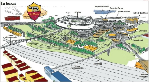 Stadio della Roma, l'ok del sindaco Gualtieri: «Cantieri al via nel 2024». Si punta al centenario del club