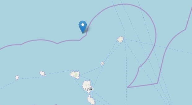 Terremoto, scossa di magnitudo 3.8 a nord delle isole Eolie
