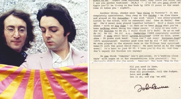 Beatles, in vendita la lettera di fuoco che John Lennon scrisse a Paul McCartney