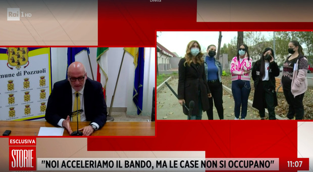 Case occupate, tensione a Storie Italiane. Il sindaco: «Mamme abusive? C'è chi aspetta il turno con dignità»