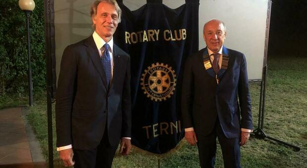 Rotary Club di Terni: passaggio della campana tra Astolfi e Maroni