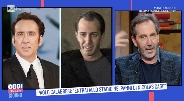 Paolo Calabresi, a Oggi è un altro giorno: «Quella volta che mi finsi Nicolas Cage...»