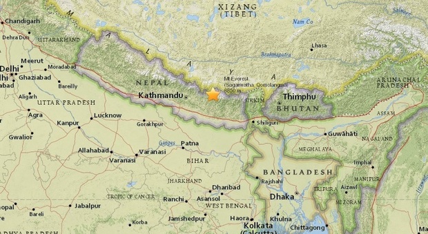 La terra trema anche in Nepal: scossa di 5.4 nel nordest del paese