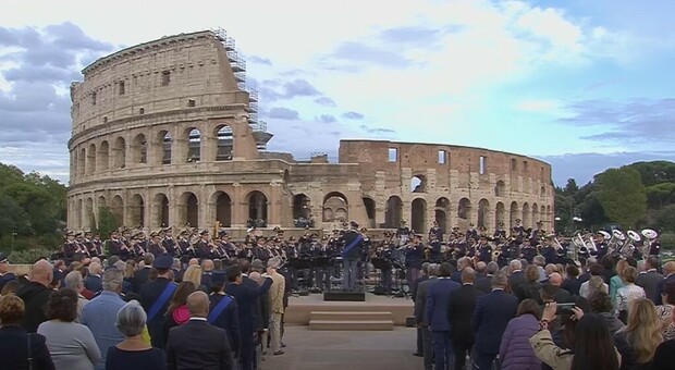 Il concerto della Banda della Polizia di Stato all’interno del Parco Archeologico del Colosseo
