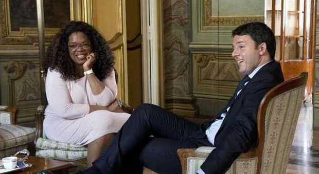 Oprah Winfrey dopo l'incontro con il premier: «Renzi? E' veramente cool»
