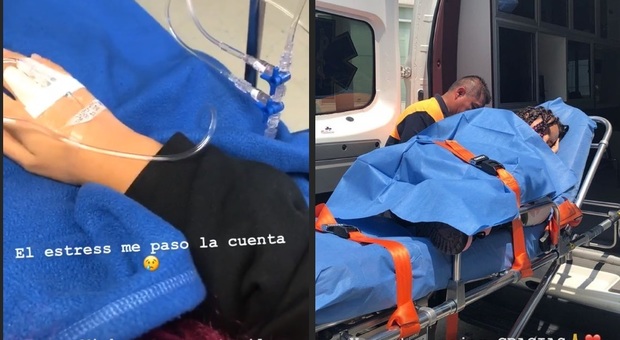 Paura per Elettra Lamborghini, trasportata in ambulanza: «Colpa dello stress»