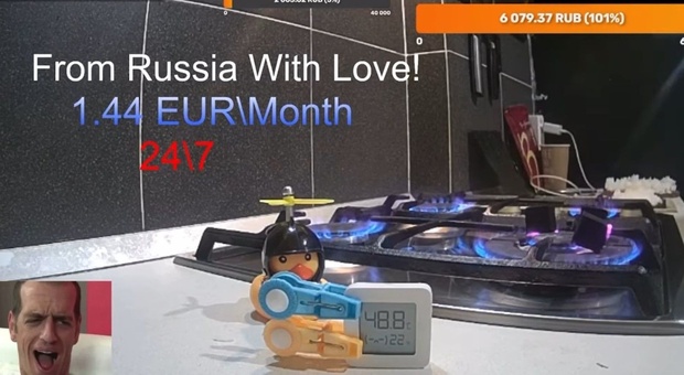 Russia, la provocazione sui social: «Gas acceso 24 ore al giorno e paghiamo meno di 2 euro al mese»