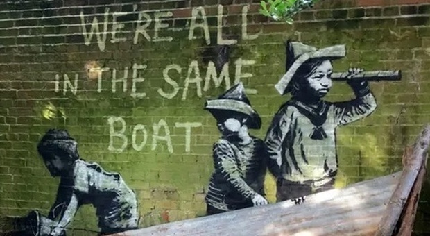 Banksy e le opere apparse nelle città di mare: un video per rivendicare i nuovi graffiti