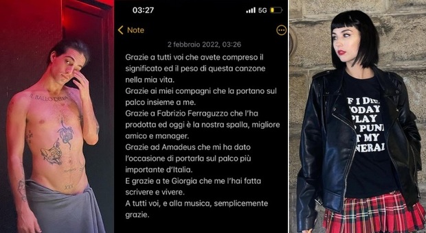 Maneskin, Damiano rivela il perché delle lacrime a Sanremo: «Coraline è merito tuo...»