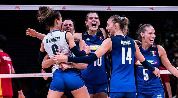Volley femminile: Italia da sogno, la Nations League è delle Azzurre. Battuto 3 a 0 il Brasile