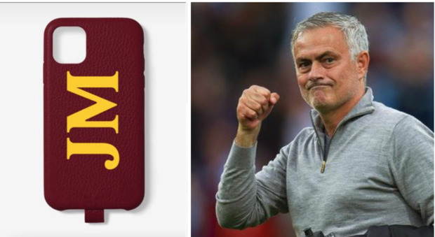 Mourinho scatena i tifosi giallorossi con la nuova cover dello smartphone: «Forza magica Roma»