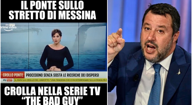 Il Ponte sullo Stretto crolla in "The Bad Guy", Salvini attacca: «Basta insulti al nostro Paese». Ma la serie tv è italiana