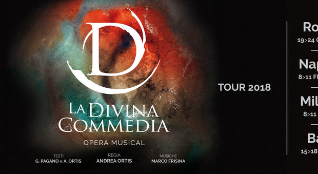 La Divina Commedia Opera Musical arriva a Napoli, ecco tutti gli spettacoli