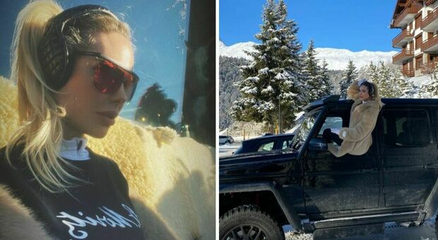 Ilary e la vacanza (infinita) sulla neve con Bastian Muller: con il fuoristrada in giro per St Moritz