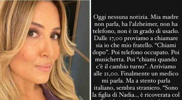 Selvaggia Lucarelli, la mamma in ospedale: «Covid e Alzheimer, non parla e non mi danno notizie»