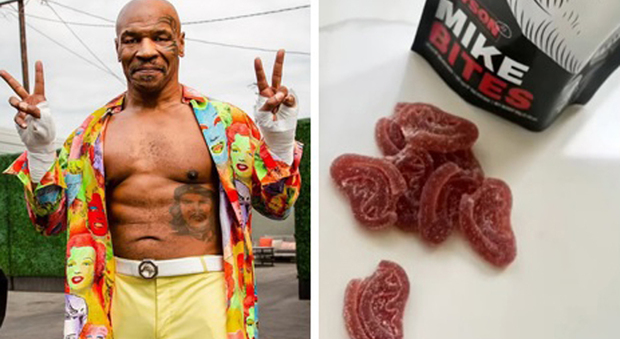 Mike Tyson, imprenditore inarrestabile: caramelle alla marijuana con la forma dell'orecchio di Holyfield