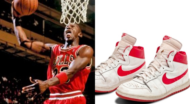 Michael Jordan, le sue prime scarpe da gioco vendute all'asta: il prezzo è da record