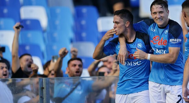 Napoli-Spezia 1-0, gol di Raspadori e Spalletti è primo in classifica