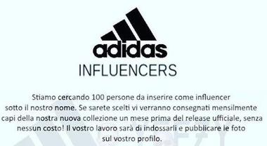 Adidas cerca influencer, bastano 200 follower»: la bufala diventa ...