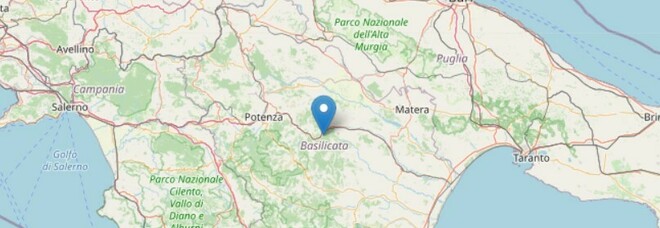 Terremoto a Potenza, scossa di magnitudo 3.4: «Avvertita fino a Bari»