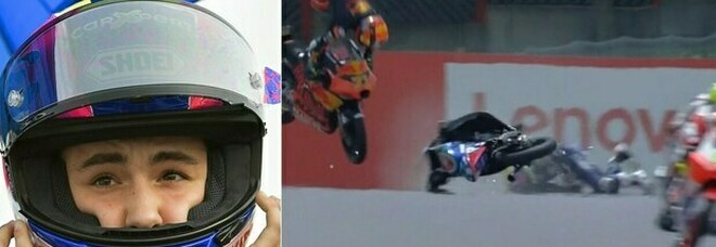 Moto3, incidente al Mugello: Dupasquier in gravi condizioni, colpito alla testa da un'altra moto VIDEO CHOC