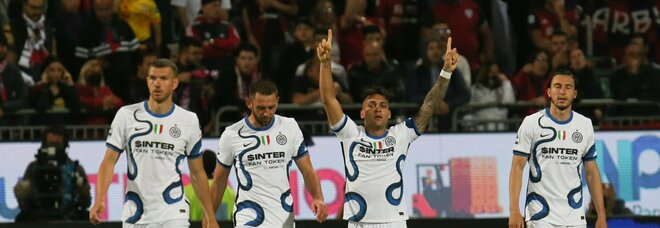 Cagliari-Inter 1-3, Darmian e Lautaro (doppietta) tengono in vita le speranze dei nerazzurri