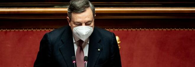 Draghi al Senato: "Priorità combattere pandemia, unità non è opzione ma dovere"