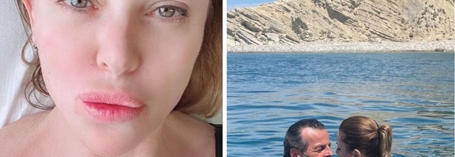 Alba Parietti e il bacio appassionato al mare: «Dopo 8 anni da single, so che l’amore è una cosa seria»