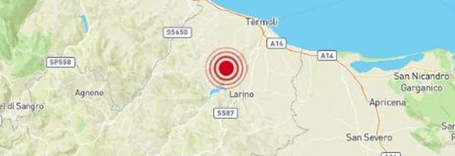 Terremoto, nuova scossa in Molise: paura da Campobasso a Termoli