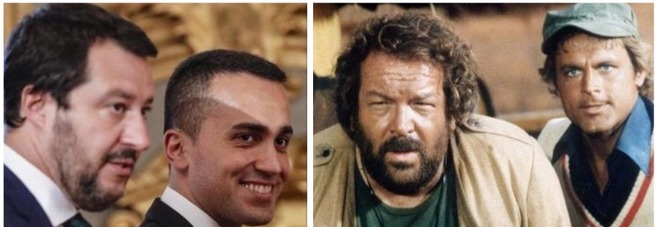 Salvini: «Io e Di Maio come Bud Spencer e Terence Hill. Io farei Bud, ho qualche chilo in più...»
