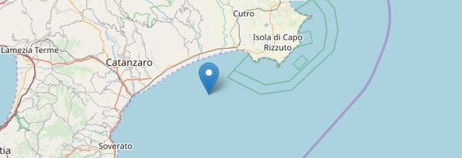 Terremoto in Calabria, scossa di magnitudo 3.4 tra Catanzaro e Crotone