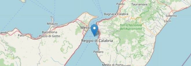 Terremoto a Reggio Calabria, scossa di magnitudo 2.9 nello Stretto di Messina