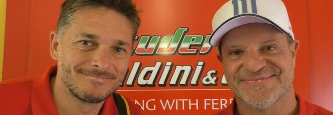 Fisichella-Barrichello, a Vallelunga l'amarcord Ferrari dei due ex piloti di F1