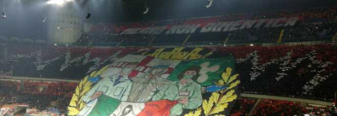 Milan-Inter, la coreografia dei tifosi rossoneri per vittime ed eroi del Covid: «Grazie!»