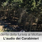 L'audio della prima telefonata ai carabinieri: «È caduta una cabina, ma non capiamo dove»
