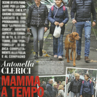 Antonella Clerici, Vittorio Garrone e la figlia Maelle a Roma (Chi)
