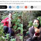 Coppia di fidanzati scopre una piantagione di cannabis