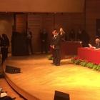 La cerimonia di premiazione con il sindaco Sala a Milano