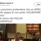 Salvini commenta: «Follia. Ricoveratela!»