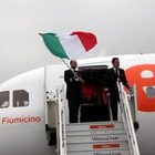 Il primo volo Easy Jet da Milano a Roma (Fotogramma)