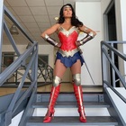 Barbara D'Urso diventa Wonder Woman 