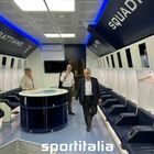 Lazio, visita a sorpresa di Infantino al centro di Formello con Lotito