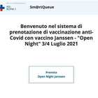 Vaccini Lazio, Open Night