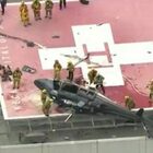 Elicottero precipita sul tetto dell'ospedale: trasportava un cuore per un trapianto