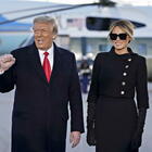 Melania Trump, addio alla Casa Bianca con look (finto) low profile: borsa Birkin di Hermes da 70mila dollari