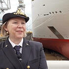 La prima comandante donna italiana di una grande nave