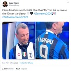  Lapo Elkann punge Amadeus: «Normale che la Juve sia davanti all'Inter»